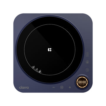 Ciarra Donut Plaque de Cuisson à Induction Portable Simple 2000W avec Minuterie 4 Heures | Midnight Dream